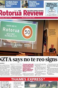 Rotorua Review - April 11th 2018